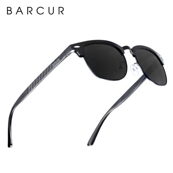BARCUR de Alumínio Óculos de sol Polarizados Vintage, Óculos, Acessórios, Óculos de Sol Para Homens a Proteção UV400 Oculos de sol masculino