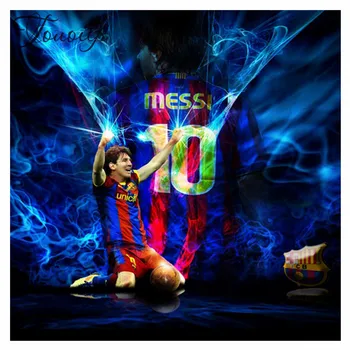 Messi, jogador de futebol do ajax em 3D, o Diamante, Pintura, Ponto Cruz de Cristal Bordado Bordado de Diamante Completo Diamante Decorativos