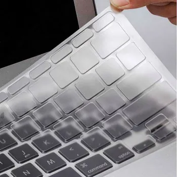 Nova marca de Silicone Fino Claro Tampa do Teclado de Pele Para Portátil Apple Macbook Air/pro 13 15 17 Polegadas, Teclado de Tpu Claro Protetor