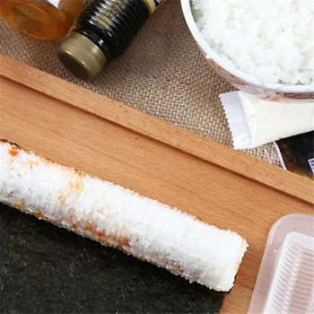 3PCs/ Set Japonês Rolo de Sushi Maker Arroz Molde de utensílios de Cozinha de Sushi Maker Cozinha Bento Cozimento Sushi Maker Kit de Rolo de Arroz Molde