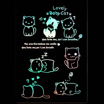 PANFELOU 11*16cm gato Adorável Transparente, Borracha de Silicone Claro Carimbos de desenhos animados para Scrapbooking/DIY Páscoa álbum de casamento