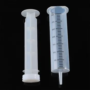 350 ml Seringa Grande Capacidade de Plástico Descartável Seringa Importados Bomba de Óleo & 1m Tubo de Silicone Para Recarga de Medição