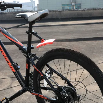 2 peças de PVC Flexível de Bicicleta pára-lamas Universal MTB Mountain Bike de Estrada Retrátil Dianteiro /Traseiro pára-lama Moto Asas Guarda Lama