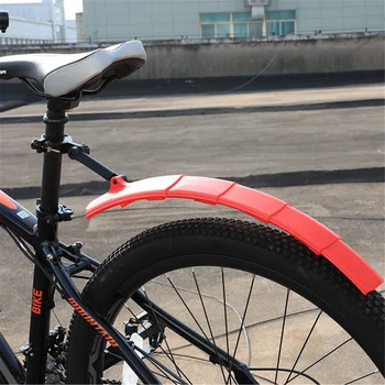 2 peças de PVC Flexível de Bicicleta pára-lamas Universal MTB Mountain Bike de Estrada Retrátil Dianteiro /Traseiro pára-lama Moto Asas Guarda Lama