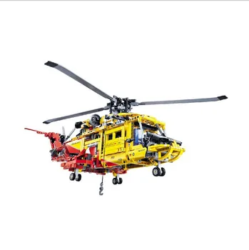 Novo 3357 Técnica De Helicóptero Tijolos Para Construção, Blocos De Brinquedos Para Crianças Jogo De Carro De Fórmula