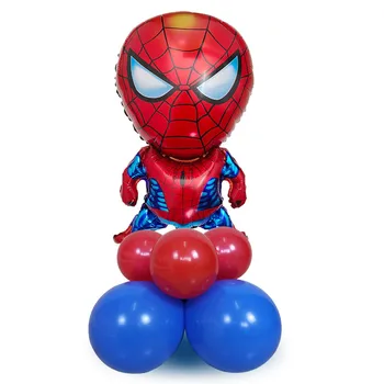 13pcs homem-Aranha Ironman Capitão América Super Balões de Festa de Aniversário, Decorações de Brinquedos do Bebê Chuveiro de Látex Globos