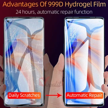Cobertura completa Fosco película de Hidrogel Para OPPO A74 A35 A94 A54 Realme GT Neo X7 8 7 Pro Ultra C21 C25 V13 V15 Protetor de Tela Não de Vidro
