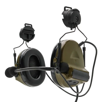 TCIHEADSET Tático Fone de ouvido Comta II Capacete Versão de Redução de Ruído de Som Pegar Airsoft Fone de ouvido Caça Militar Fone de ouvido FG