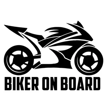 Moto Adesivo motociclista no conselho Reflexivo Carro Adesivos para Moto Auto Decalque Engraçado JDM de Vinil Em estilo Carro 20x14cm