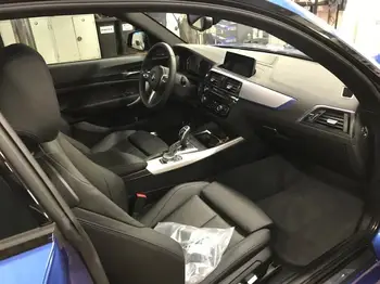 Auto Estilo Adicionar no Tipo Gloss de Fibra de Carbono Preto estofos Para-BMW F21 F22 2 Portas 4pcs-Mão Esquerda Apenas a Unidade de 2018 2019