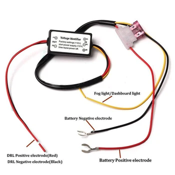 Carro Luzes Diurnas de led Controlador de Auto Dimmer Chicote DRL Controle de Carros Luzes Diurnas de Led Módulo de Relé de DRL Relé