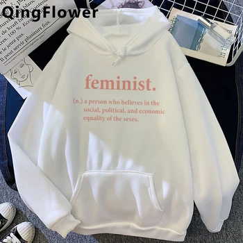 Feminista e Feminismo Girl Power Grl Pwr hoodies feminino Ulzzang grunge y2k estética anime mulheres de roupas impresso