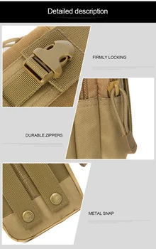 Homens EDC Tático Bolsa Molle Caça Sacos de Cinto Saco da Cintura Tático Militar Pack Exterior Caso de Bolsas de Bolso Camo Saco Para Iphone