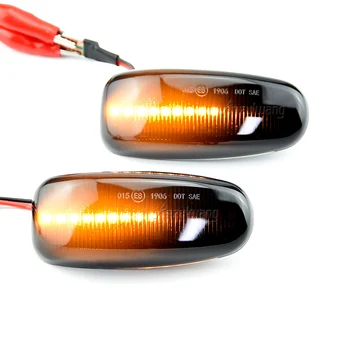 Carro LED Dinâmica Lado Fender Marcador acende as Luzes de Sinal Para a Mercedes-benz E-Class W210 Classe C W202 S202 Sequencial pisca-Pisca Lâmpadas