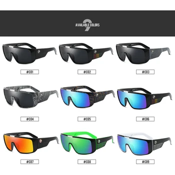 DUBERY Esportes de Óculos de proteção Óculos de sol UV400 de Segurança de Condução Tons Espelho de grandes dimensões Legal de Óculos de Sol Com Caixa Livre