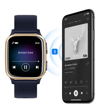 Rollstimi 2021 Música Chamada Bluetooth Homens Inteligentes Assistir a Mulher Full Touch IP68 waterproof a Pressão Arterial de Mulheres Inteligentes Smart pulseira