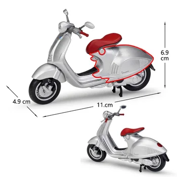 1:18 WELLY Piaggio Vespa 946 Scooter Fundido Motocicleta