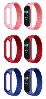 2021 Nova Alça para a Xiaomi Mi Banda 4 3 5 pulseira Pulseira de Substituição Miband para Mi Band3 4 5 corda Trançada macio Pulseiras