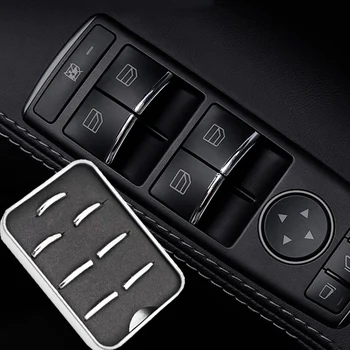 7PCS Carro Chrome Interior do Interruptor da Porta Estilo Guarnições para Tesla Model S / Acessórios x