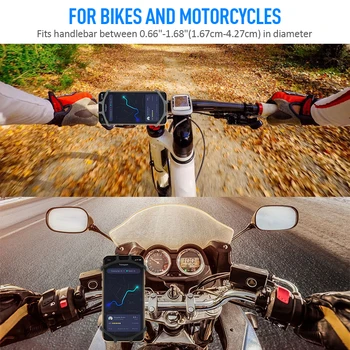 Moto Do Telefone Móvel De Bicicleta Móvel Celular Titular Da Motocicleta Suporte Celular Para O IPhone, Samsung Xiaomi Gsm Houder
