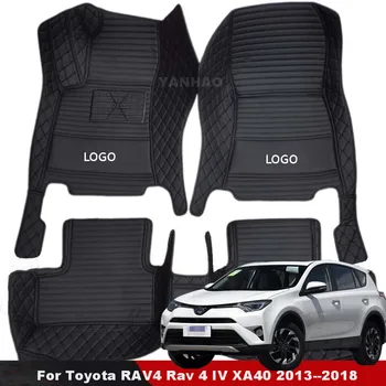 Esteira do Assoalho do carro Para Toyota RAV4 Rav 4 IV XA40 2018 2017 2016 2013 Auto Acessórios Personalizados Impermeável Proteger Tapetes