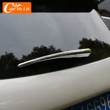 Cor a Minha Vida ABS Cromado Peugeot 208 - 2019 Acessórios Carro Limpador Traseiro Tampa de Proteção da Guarnição do pára-brisa Limpador de Cobre