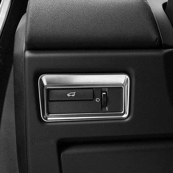 Plástico ABS de Acessórios de Carro Taildoor Botão Trim Adesivo Tampa para Land Rover Range Rover Evoque 2012-2017