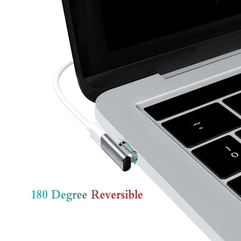 USB C Magnético Adaptador 24Pins Tipo C Conector 40Gbp/s Thunderbolt 3 PD 100W de Carregamento Rápido Conversor para o iPad, o MacBook Pro Switch