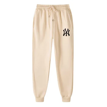 2021 casual calças dos homens jogger cavallari puro algodão de cor sólida calças de fitness sportswear moletom grande tamanho S-3XL outono