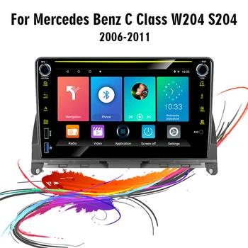 Eastereggs de 8 Polegadas 2 Din Android 8.1 Rádio do Carro Para a Mercedes Benz Classe C 3 W204 S204 De 2006 - 2011 Wifi GPS de Navegação Autoradio