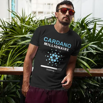 Cardano Cryptocurrency de Criptografia de Moeda Milionário Tshirt Harajuku Alternativa Homens Streetwear Tops de grandes dimensões Algodão T-Shirt