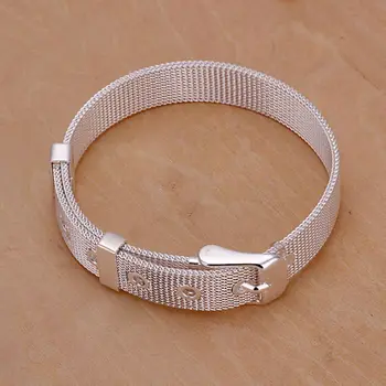 LKNSPCH237 925 jóias de prata banhado a bracelete, bracelete de prata banhado a jóia de moda de sites de Pequeno porte, a Correia do Relógio Bracelete /aggaixna bsqakjxa