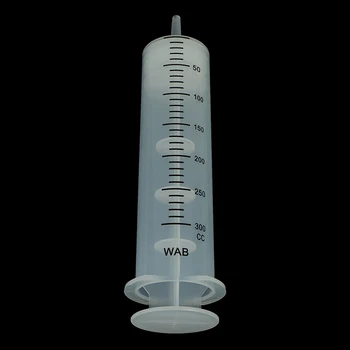 Quente 300 ml Seringa de Plástico Reutilizáveis Grande Capacidade de Medição de Injeção de Seringa 1PC