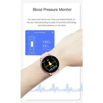 2020 Mulheres Homens Inteligentes Assista Sport Fitness Tracker Frequência Cardíaca Pressão Arterial Calorias Etapas Contar Bluetooth Relógio De Pulso