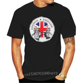 Novas Roupas Vintage de Londres, Inglaterra T-Shirt do reino UNIDO British Lembrança de 1891