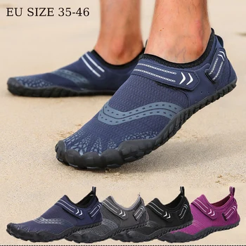 Novo Tênis Unissex Piscina de Água sapatos Par de Sapatos de Praia de Natação Tênis de Água Sapatos Descalços Seca Rápido, Aqua Sapatos