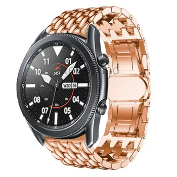 De Aço inoxidável 22MM Watchbands Para Samsung Galaxy Watch 46mm / Galaxy Watch 3 45mm Alça de Punho Accessorie Pulseira de Cinto quente