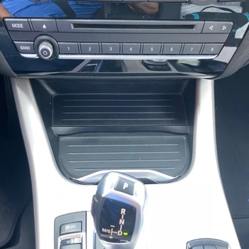 15W Carro carregador sem fios para BMW X3 F25 X4 F26 2011-2017 QI do carregador do telefone carregamento rápido e a placa de suporte do telefone acessórios
