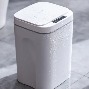 Inteligente Lixeira Automática Sensor de Lixo Inteligente, Sensor de Resíduos Elétricos Bin 16L Casa de Lixo Pode, Cozinha, Banheiro Lixo