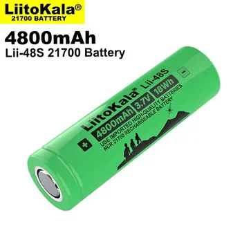 10-30PCS LiitoKala Lii-48 3.7 V 4800mAh bateria de li-lon Bateria Recarregável De 9,6 Um Poder 2C Taxa de Descarga Ternário Baterias de Lítio