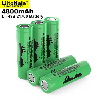 10-30PCS LiitoKala Lii-48 3.7 V 4800mAh bateria de li-lon Bateria Recarregável De 9,6 Um Poder 2C Taxa de Descarga Ternário Baterias de Lítio