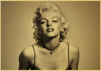 A famosa atriz Marilyn Monroe, Posters Vintage Para Casa/Bar/sala de Decoração de Papel kraft de alta qualidade cartaz do adesivo de parede