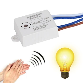 Módulo Detector Automático ligado Desligado Som de Voz, Sensor de Luz Interruptor Inteligente VENDA QUENTE Módulos de Automação Para Home Esperta Vida