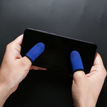2021 Novo 18-Pino de Fibra de Carbono Dedo Mangas para Celular Jogos de Ecrã Contacto FingerSleeves
