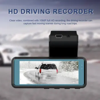 3.16 Polegadas HD 1080p Carro Gravador de Condução 24h de Monitoramento de Registro do Laço de Ângulo Amplo de Veículo DVR Gravador de Vídeo da Câmera