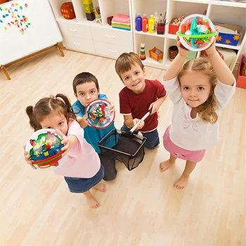 Crianças de Magia do Espaço 3D Bola de Labirinto para Crianças de Inteligência Equilíbrio TrainingToy Clássico Brinquedo Educativo 70-140Obstacle Labirinto Bola