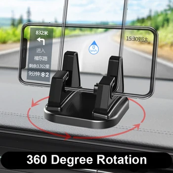 360 Graus de Rotação Carro Titular do Telefone de suporte de Painel de Furar Universal auto de telefone do Suporte de Montagem Suporte Para o Telefone Móvel celular