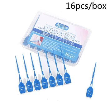 16pcs Interdental Escovas de Limpeza de Fio dental de Dentes Dental Oral Ferramenta de Cuidados