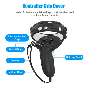 VR Toque Controlador de Aperto da Tampa Para Oculus Quest 2 VR Controlador de Acessórios Lidar com capa Protetora Capa de Silicone Para Quest2
