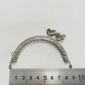10pcs de 8,5 cm Fivela de Metal para o Saco de DIY Agulha de Costura Suprimentos artesanais de Metais da Bolsa de Quadro com o Kiss de Bloqueio da embreagem quadro AU090